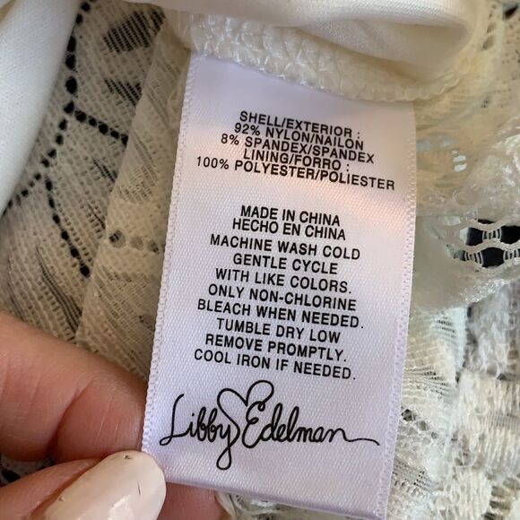 NWOT Libby Edelman ivory lace blouse - Picture 7 of 8